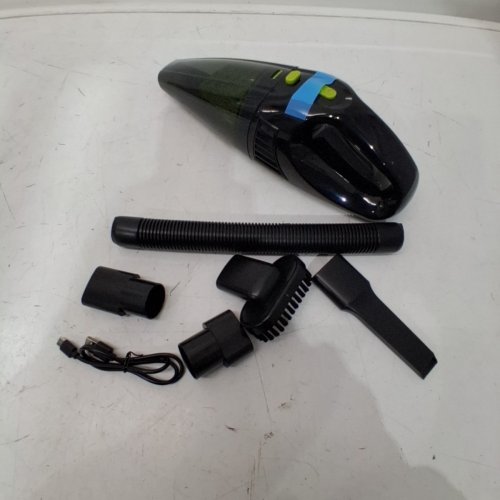 WIRELESS HANDHELD CAR VACUUM CLEANER - 50W - BLACK/GREEN image 2