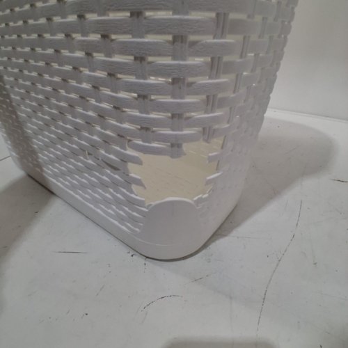 MIND READER SLIM LAUNDRY HAMPER WITH LID - 40L - WHITE (MODE: 40HAMP-WHT) image 3