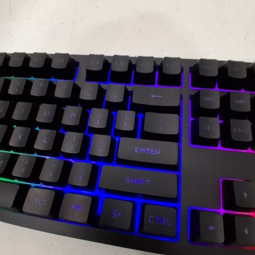 ONN 104 KEY LED GAMING KEYBOARD WITH RAINBOW BACK LIGHTING image 2