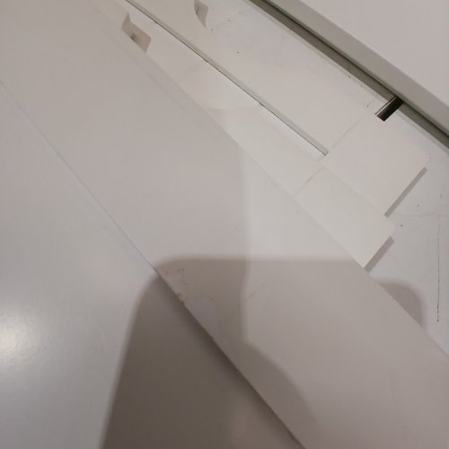 VASAGLE WOODEN 3 DRAWER CABINET - 32" X 13" X 12" - MATTE WHITE (MODEL: BBC50WT) image 8