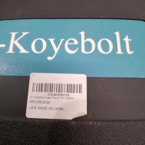 P-KOYEBOLT CORDLESS HIGH TORQUE IMPACT WRENCH KIT WITH 1 BATTERY- 21V - 2300 RPM - TEAL AND BLACK image 4