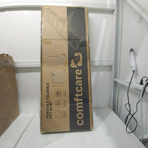 COMFORTCARE PORTABLE FOLDABLE PET RAMP - MEDIUM 43" - GREY / NATURAL WOOD image 2