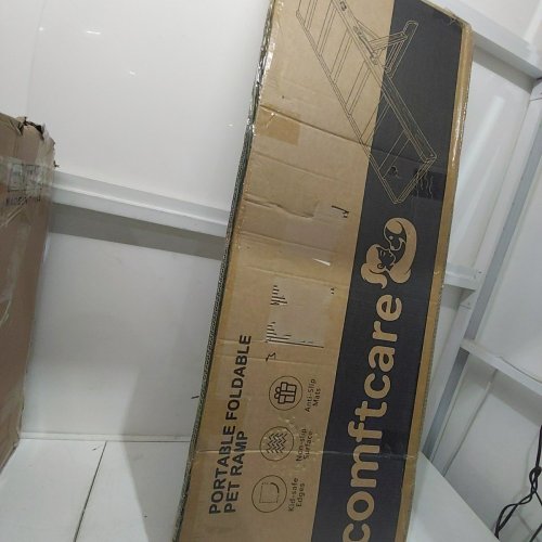 COMFORTCARE PORTABLE FOLDABLE PET RAMP - MEDIUM 43" - GREY / NATURAL WOOD image 3