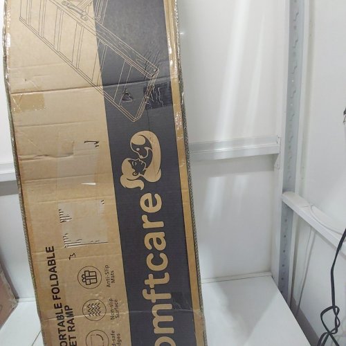 COMFORTCARE PORTABLE FOLDABLE PET RAMP - MEDIUM 43" - GREY / NATURAL WOOD image 4