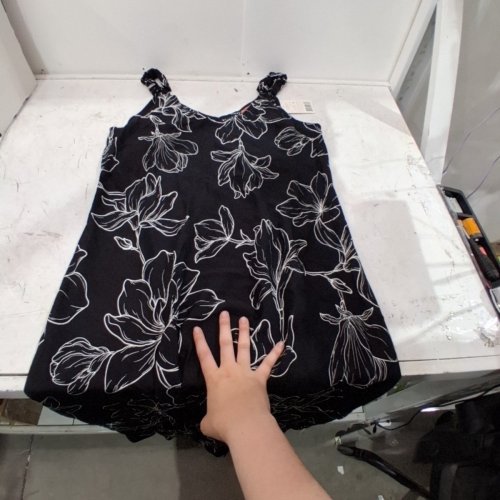 WOMEN'S IYLA FLORAL PRINTED MAXI DRESS - BLACK/WHITE (STYLE: ILS64342LDAP) image 2