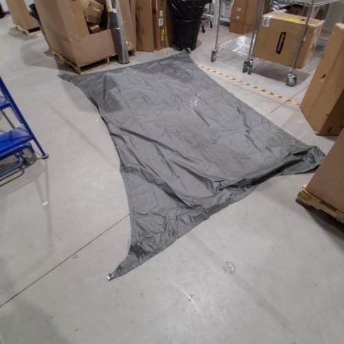 WATERPROOF SUN SHADE SAIL CANOPY - 8FT X 6FT - GREY image 2