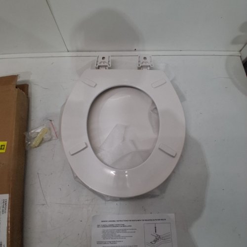 CENTOCO ROUND CENTOCORE MOLDED HEAVY DUTY TOILET SEAT - 17" - WHITE (MODEL: DS700-001) image 3