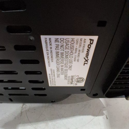 POWERXL AIRMAX AIR FRYER - 8 QT - SILVER / BLACK (MODEL: AF4082-1BP) image 3