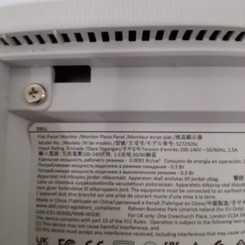 DELL 27 PLUS QHD COMPUTER MONITOR - 27" - WHITE (MODEL: S2725DS) image 4