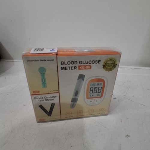 DIABETES BLOOD GLUCOSE MONITOR KIT - WHITE/ORANGE (MODEL:KE-B6) image 2
