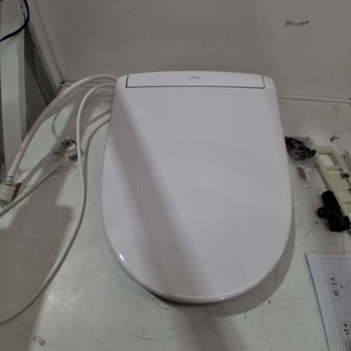 TOTO WASHLET S5 ELECTRONIC HEATED TOILET SEAT BIDET WITH CONTROLLER AND INSTANTANEOUS WATER HEATER - 21" X 15" - ELONGATED - WHITE (MODEL: SW3446#01) image 2