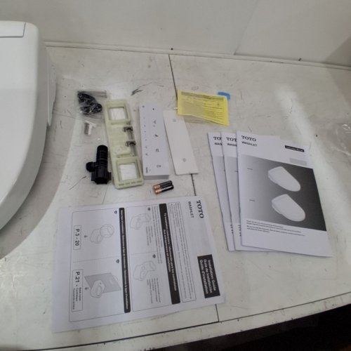 TOTO WASHLET S5 ELECTRONIC HEATED TOILET SEAT BIDET WITH CONTROLLER AND INSTANTANEOUS WATER HEATER - 21" X 15" - ELONGATED - WHITE (MODEL: SW3446#01) image 3