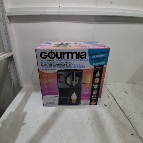 GOURMIA 6-IN-1 AUTOMATIC SOFT SERVE ICE CREAM AND FROZEN DRINK MAKER - 2L - 2.11QT - BLACK (MODEL: GSI1060BK) image 7