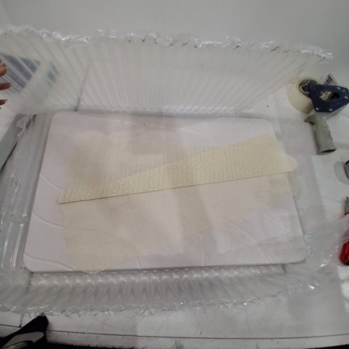 FAKOIDAT STONE BATH MAT - 23.5" X 15.5" - WHITE image 2