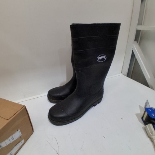 MEN'S PIONEER STORM MASTER RUBBER RAIN BOOTS -11 - BLACK image 2