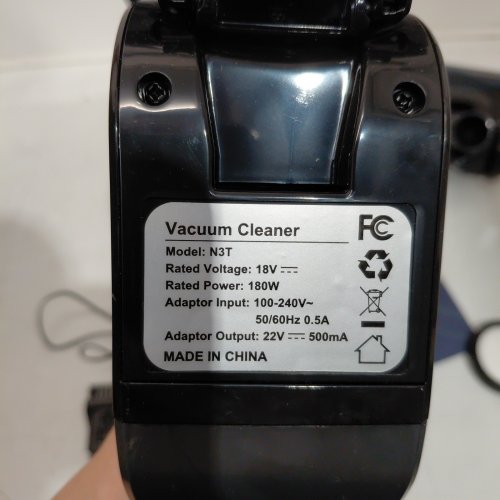 GREENOTE STICK CORDLESS VACUUM CLEANER - 18 V - BLACK / TEAL (MODEL: N3T) image 3
