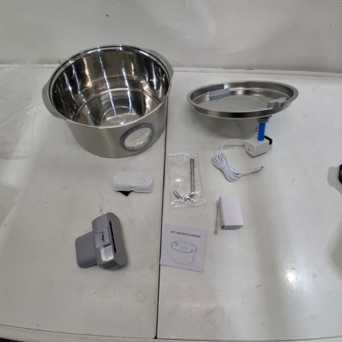 GROOKPET STAINLESS STEEL PET WATER DRINKING FOUNTAIN - 7L - SILVER - (MODEL: S13) image 4