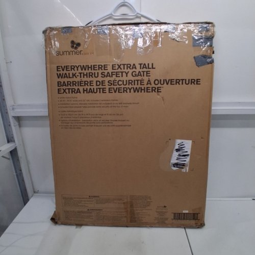 SUMMER INFANT SUMMER EVERYWHERE EXTRA TALL WALK-THRU SAFETY GATE, 36" X 28.75"- 39.75" - WHITE (MODEL: 33463Z) image 3