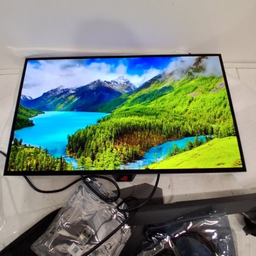 ASUS ROG OLED HDR GAMING COMPUTER MONITOR - 27" 1440P 240HZ - BLACK (MODEL: XG27AQDMGR) image 2