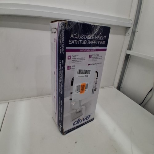 DRIVE ADJUSTABLE BATH TUB SAFETY RAIL - MAX 300LBS - WHITE image 4