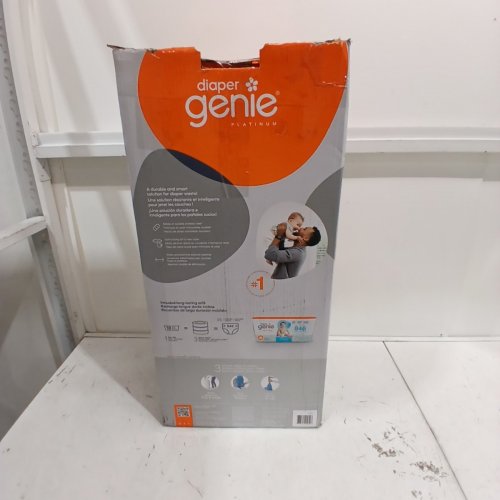DIAPER GENIE PLATINUM DIAPER STAINLESS STEEL DIAPER PAIL - WHITE image 4