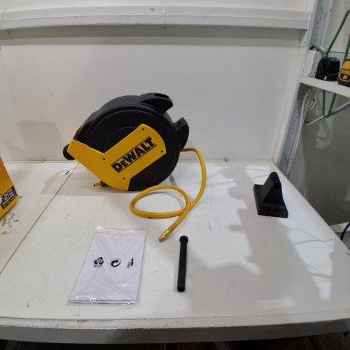 DEWALT PREMIUM RUBBER HOSE DOUBLE ARM HOSE REEL - 1/2" X 50FT - BLACK/YELLOW(MODEL: DXCM024-0344) image 2