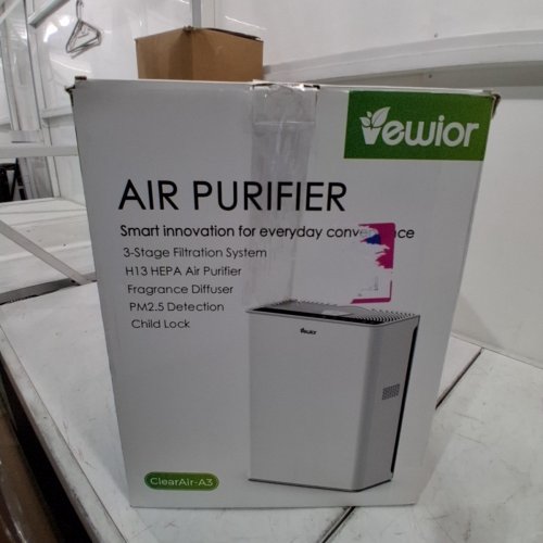 VEWIOR AIR PURIFIER - 1730SQ FT - H13 HEPA - 15DB - WHITE (MODEL: CLEARAIR-A3) image 5