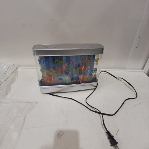 KIDS SEABED WORLD LAMP WITH ROTATING SCENE AND LIGHT - 12" X 10" - SEA THEMED image 3