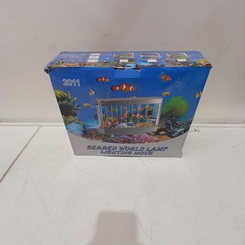 KIDS SEABED WORLD LAMP WITH ROTATING SCENE AND LIGHT - 12" X 10" - SEA THEMED image 4