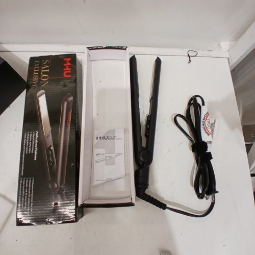 MHU PORTABLE TITANIUM HAIR STRAIGHTENER - 1" - BLACK/RED - (MODEL: MHU-016) image 3