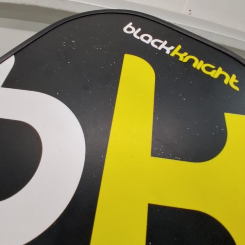 BLACK KNIGHT FUEL CARBON FIBER PICKLEBALL PADDLE - BLACK / YELLOW image 3