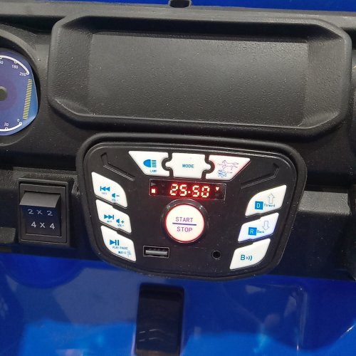 OUTFUNNY 2 SEATER 4 WHEEL DRIVE ELECTRIC RIDE ON CAR TOY WITH REMOTE CONTROL - 24 V - BLUE (MODEL:JC308) image 3