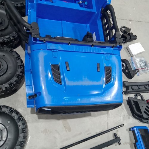OUTFUNNY 2 SEATER 4 WHEEL DRIVE ELECTRIC RIDE ON CAR TOY WITH REMOTE CONTROL - 24 V - BLUE (MODEL:JC308) image 7