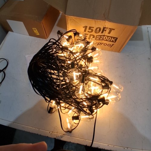 LAMYAR LED OUTDOOR STRING LIGHTS - 150FT - BLACK image 2