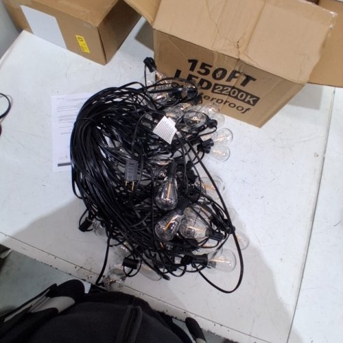 LAMYAR LED OUTDOOR STRING LIGHTS - 150FT - BLACK image 3