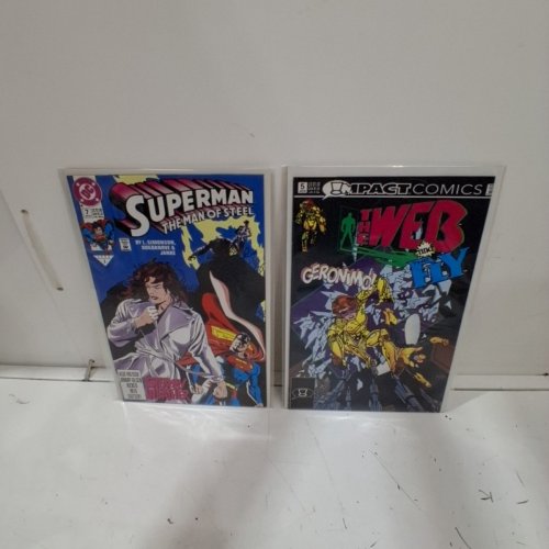4 ASSTD IMPACT COMICS, DC, MARVEL AND IMAGE COMIC BOOKS - MYSTERY INCORPORATED #1, THE WEB AND THE FLY #5, SUPERMAN MAN OF STEEL #7, ALPHA FLIGHT #104 - VARIOUS AUTHORS image 4