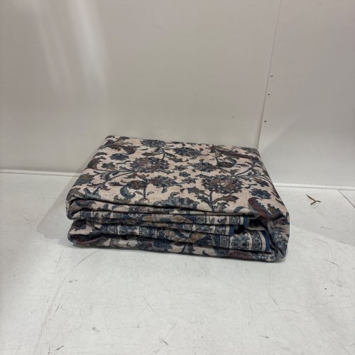 WYATT & ASH MACHINE WASHABLE AREA RUG - 63" X 89" - ESTELLA BLUE image 2