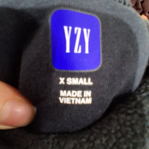 GAP X YEEZY POLAR FLEEcE HOODIE - EXTRA SMALL - BLACK image 2