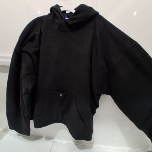 GAP X YEEZY POLAR FLEEcE HOODIE - EXTRA SMALL - BLACK image 4