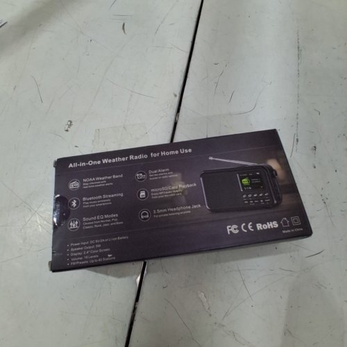 ONLYEE NOAA WEATHER ALERT RADIO - 5W - BLACK (MODEL: CR1031) image 5