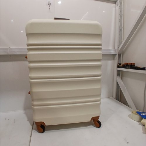6PC LONG VACATION HARD-SIDE LUGGAGE SET - WHITE/BROWN (MODEL: LUGGAGELV402) image 21