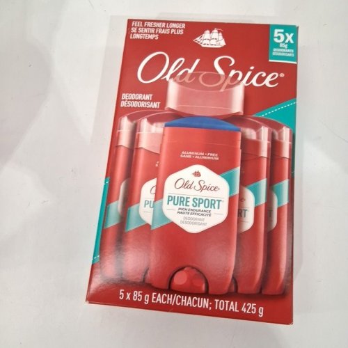 5PK MENS OLD SPICE SWAGGER DEODORANT - SCENT OF PURE SPORT - 85G/EACH image 3