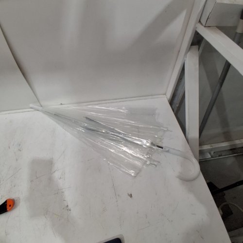 AMAZON BASICS ROUND BUBBLE UMBRELLA - 35" - CLEAR image 2
