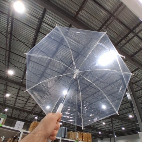 AMAZON BASICS ROUND BUBBLE UMBRELLA - 35" - CLEAR image 3