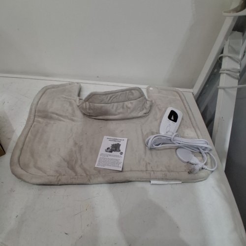 HEATING PAD FOR NECK SHOULDERS BACK PAIN RELIEF - 6 HEATING SETTINGS - GREY (MODEL:SN-S) image 2