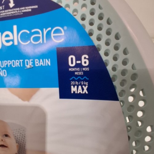 ANGELCARE BABY BATH SUPPORT SEAT - 20LBS MAX - AQUA (MODEL: ST-01-AQU-CA) image 3