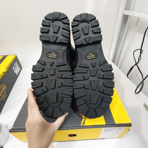 OLIVER 45 SERIES LEATHER COMPOSITE TOE WATERPROOF INSULATED WORK BOOTS - 13 - BLACK (MODEL: 45680CS) image 4