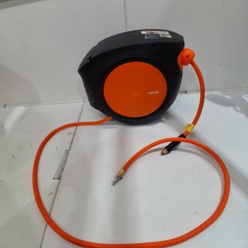 VEVOR RETRACTABLE AIR HOSE REEL -80FT - ORANGE/BLACK image 2