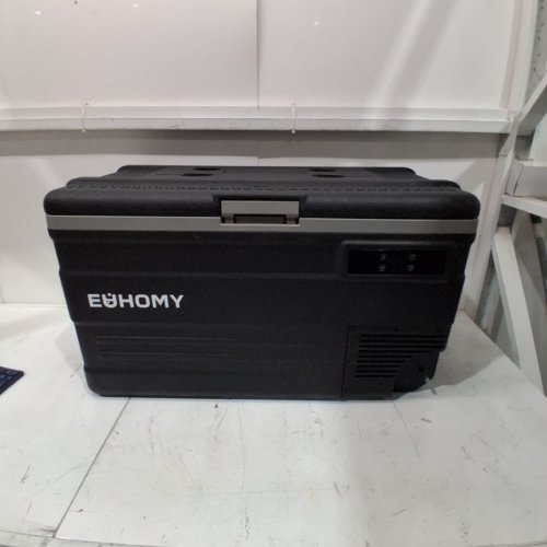 EUHOMY PORTABLE APP CONTROL DUAL-ZONE ADJUSTABLE COOLING REFRIGERATOR FREEZER / COOLER WITH HIGH-EFFICIENCY FROST-FREE COMPRESSOR / LCD DIGITAL CONTROL / HANDLE & WHEELS - 75QT - BLACK / GREY (MODEL: U75 / CF011-75BL-CAEH) image 2