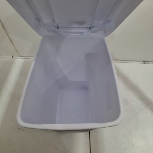 STERILITE TOUCHTOP WASTEBASKET - 7.5 GAL - WHITE (MODEL: 1043LABB) image 4